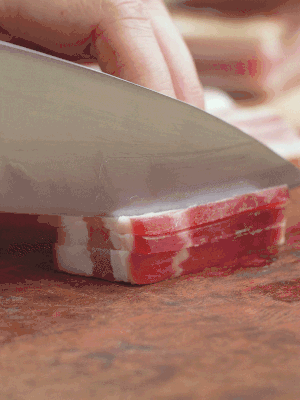 金字淡咸肉切絲。